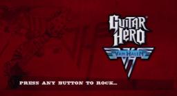 Guitar Hero: Van Halen Title Screen